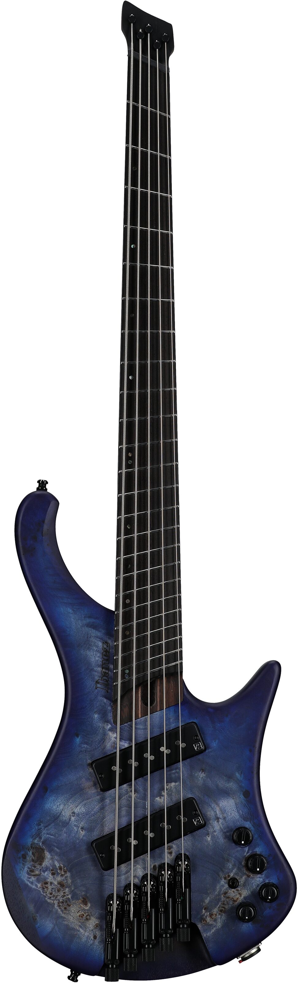 Ibanez EHB1505MS Bass Guitar, 5-String (with Gig Bag), Pacific Blue Burst, Full Straight Front