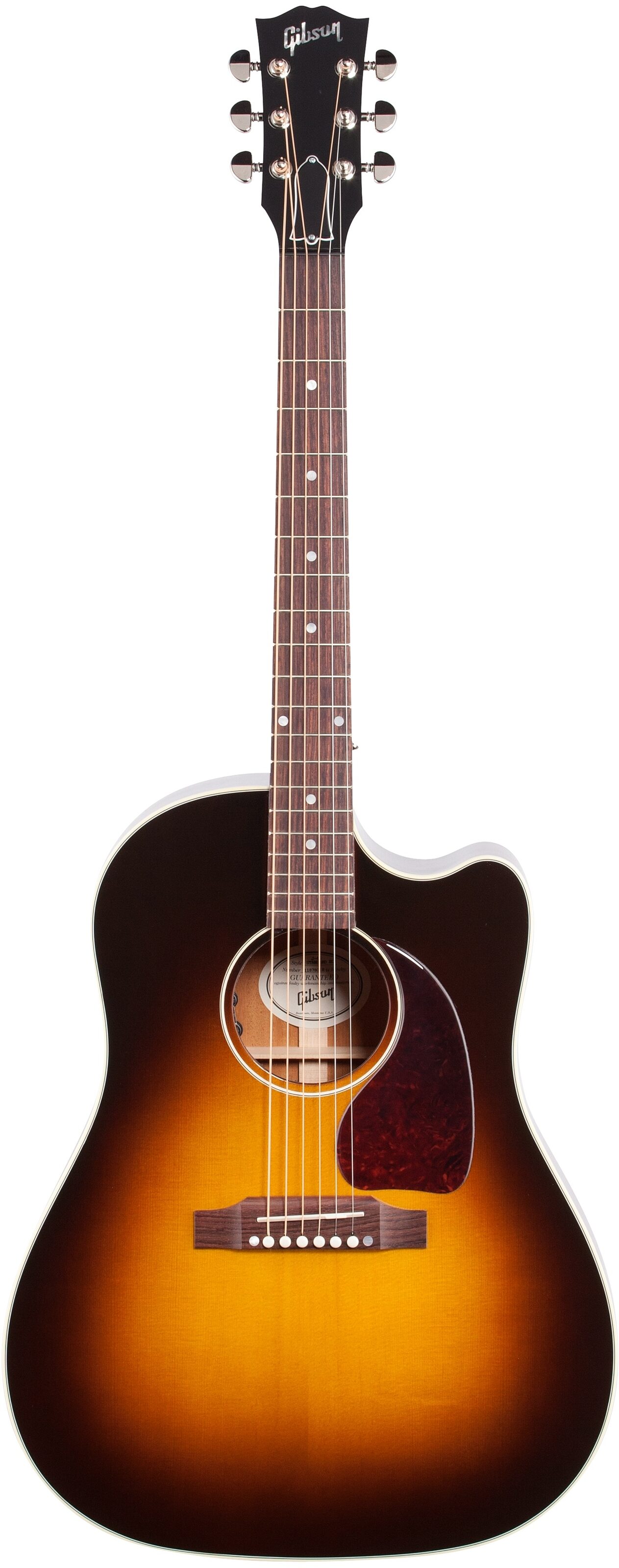 Gibson J-45 Cutaway Acoustic-Electric Guitar (with Case), Full Straight Front