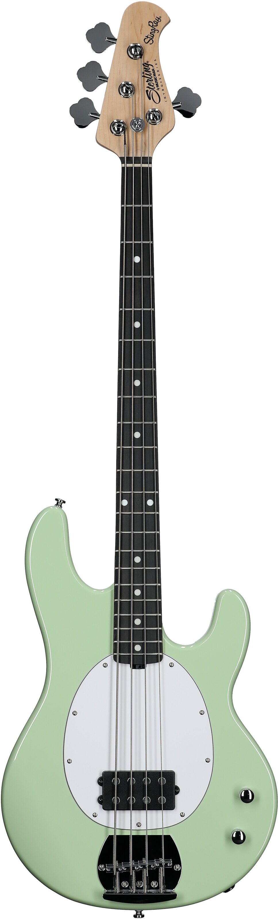 Sterling Intro Series StingRay Electric Bass, Misty Green, Full Straight Front