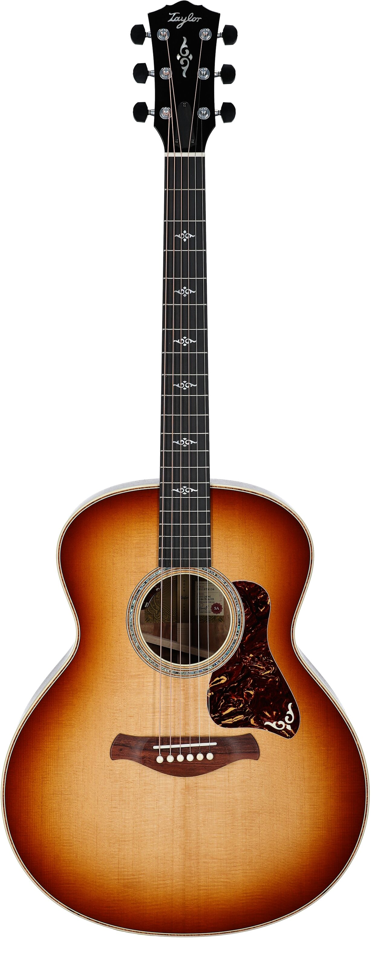 Taylor Gold Label 814e Koa Acoustic-Electric Guitar (with Case), Golden Brown Sunburst, Full Straight Front