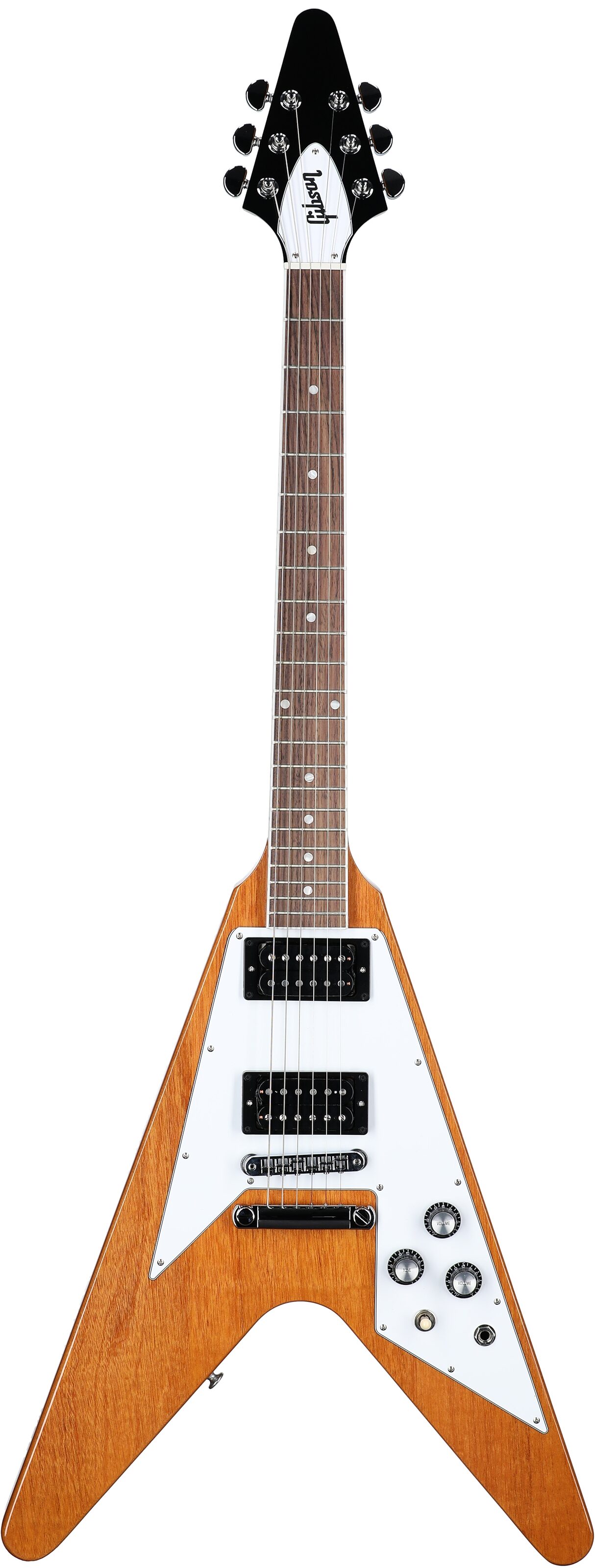 Gibson 70s Flying V Antique Natural guitare électrique avec