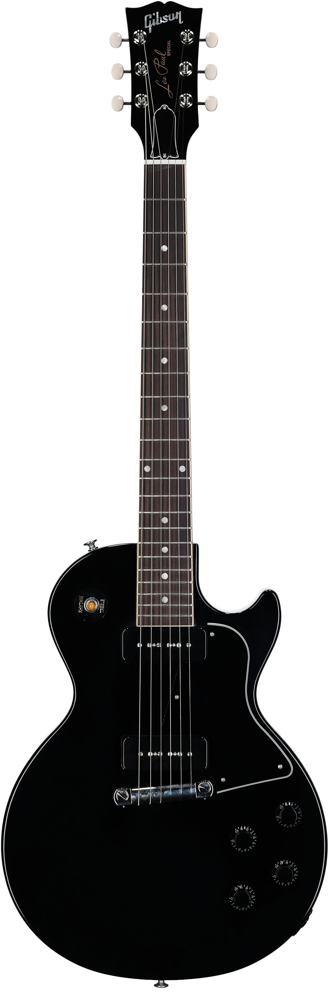 Gibson Les Paul Special Electric Guitar (with Case), Ebony, Full Straight Front