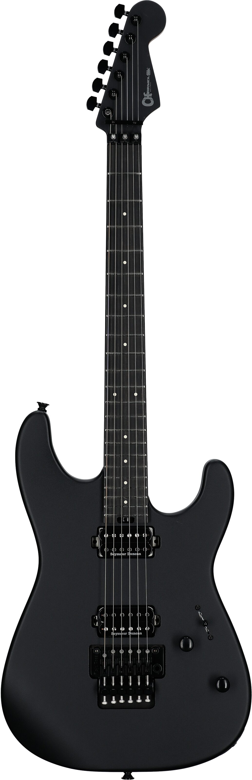 Charvel Pro-Mod Plus San Dimas SD1 HH FR Electric Guitar, with Ebony Fingerboard, Scorched Earth, Full Straight Front