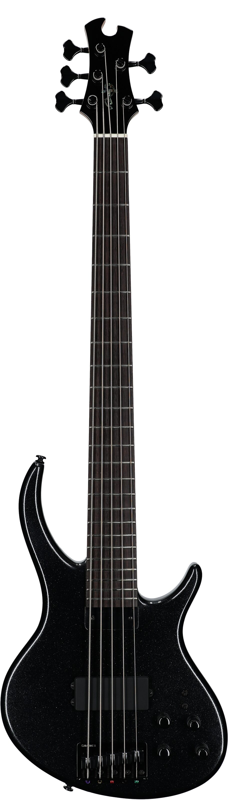 Tobias Growler V Electric Bass, 5-String (with Gig Bag), Black Pearl, Full Straight Front
