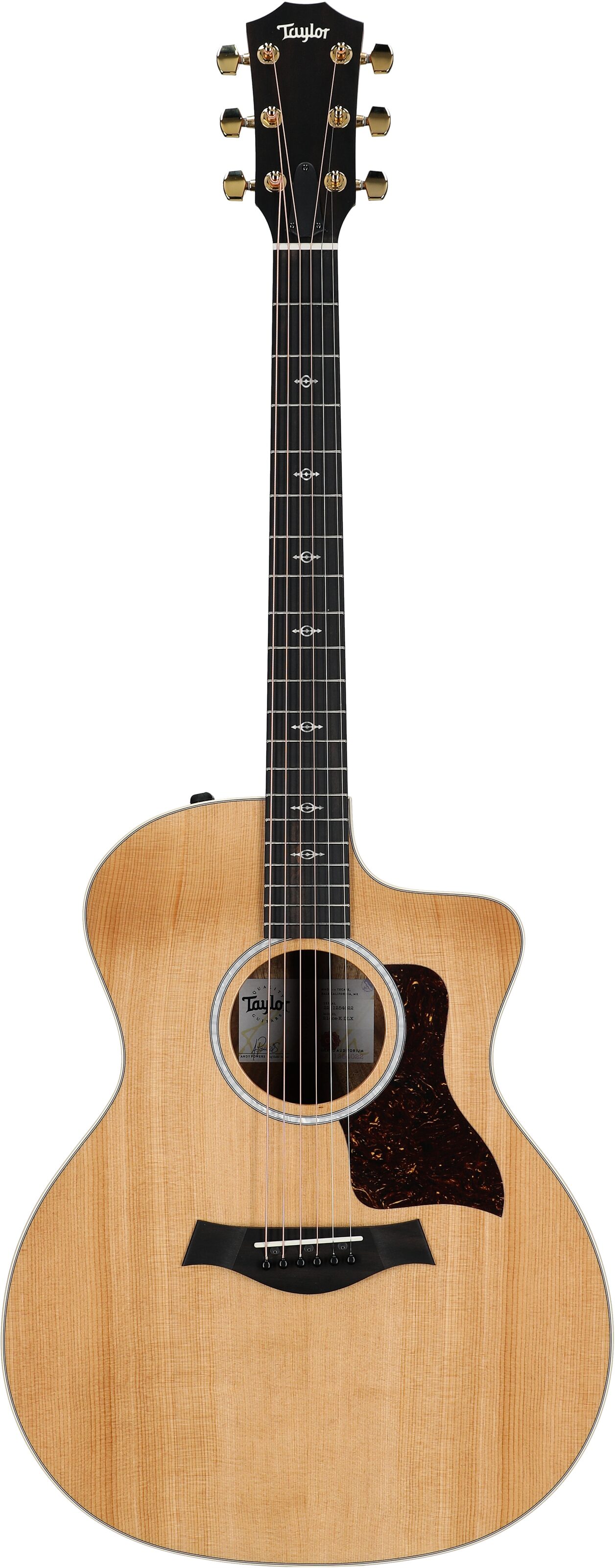 Taylor 214ce-K Koa Deluxe Acoustic-Electric Guitar (with Case), New, Full Straight Front