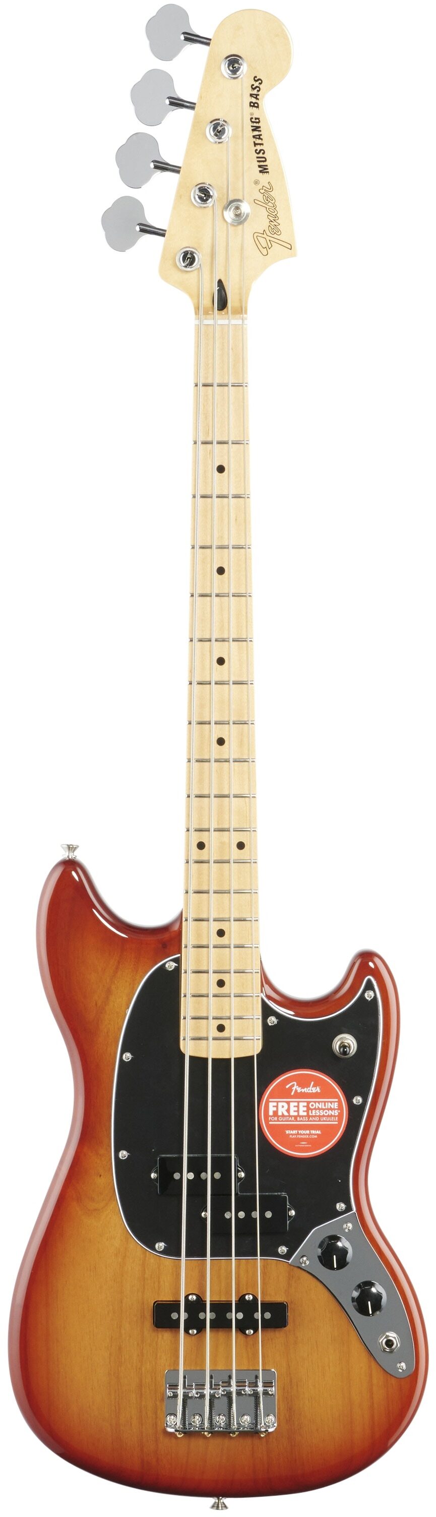 Fender Player Mustang Bass PJ Electric Bass, with Maple Fingerboard