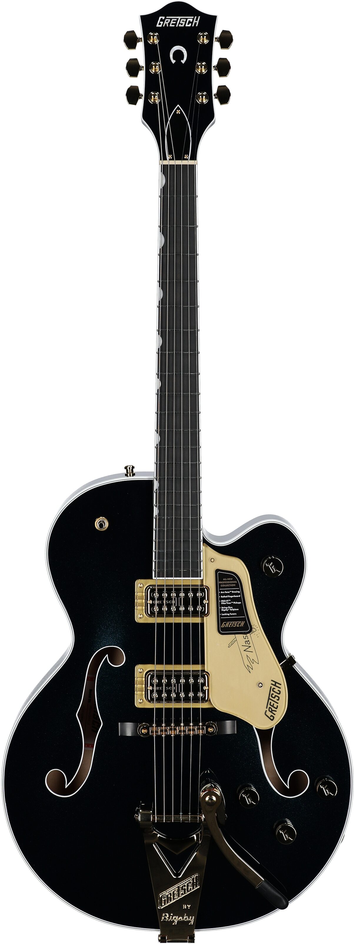 Gretsch Pro Collection Nashville Electric Guitar (with Case), Midnight Sapphire, Full Straight Front