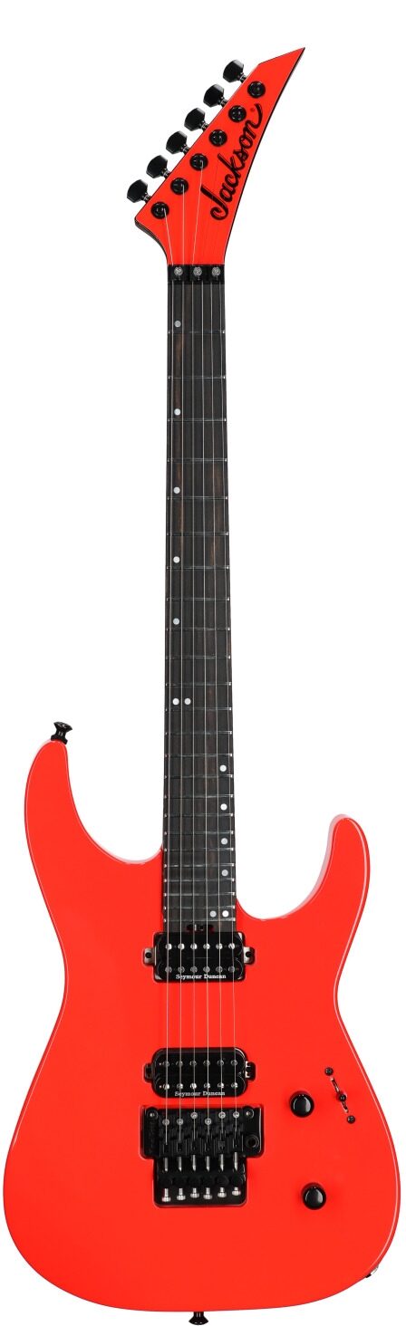 Jackson American Series Virtuoso Electric Guitar (with Case), Rocket Red, Full Straight Front