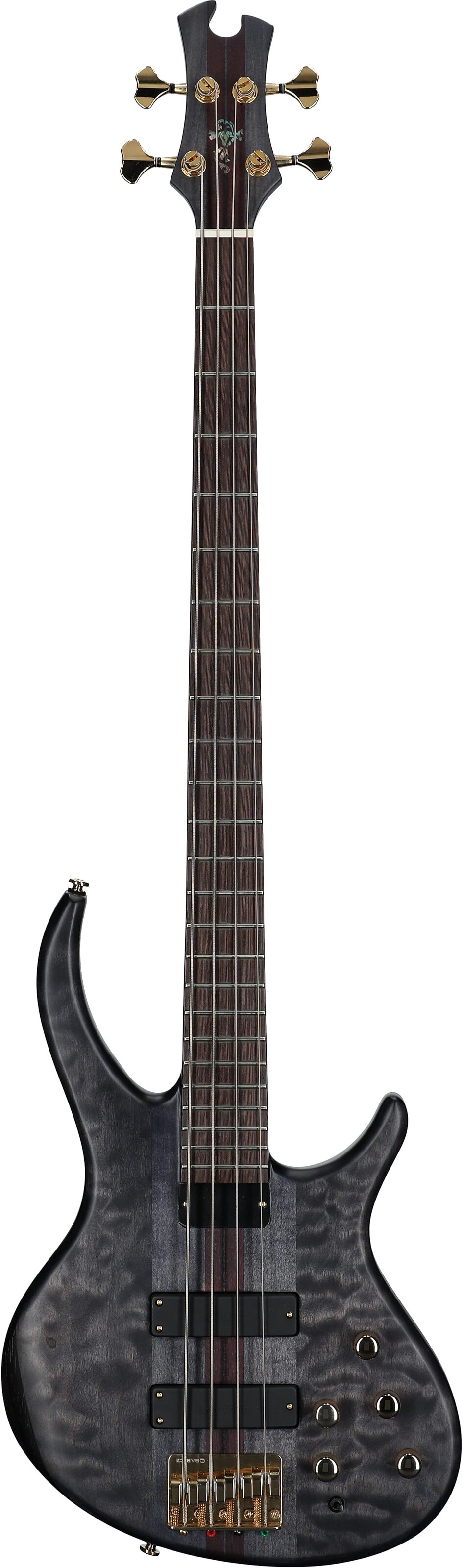 Tobias Classic IV Electric Bass (with Gig Bag), Transparent Black Satin, Full Straight Front