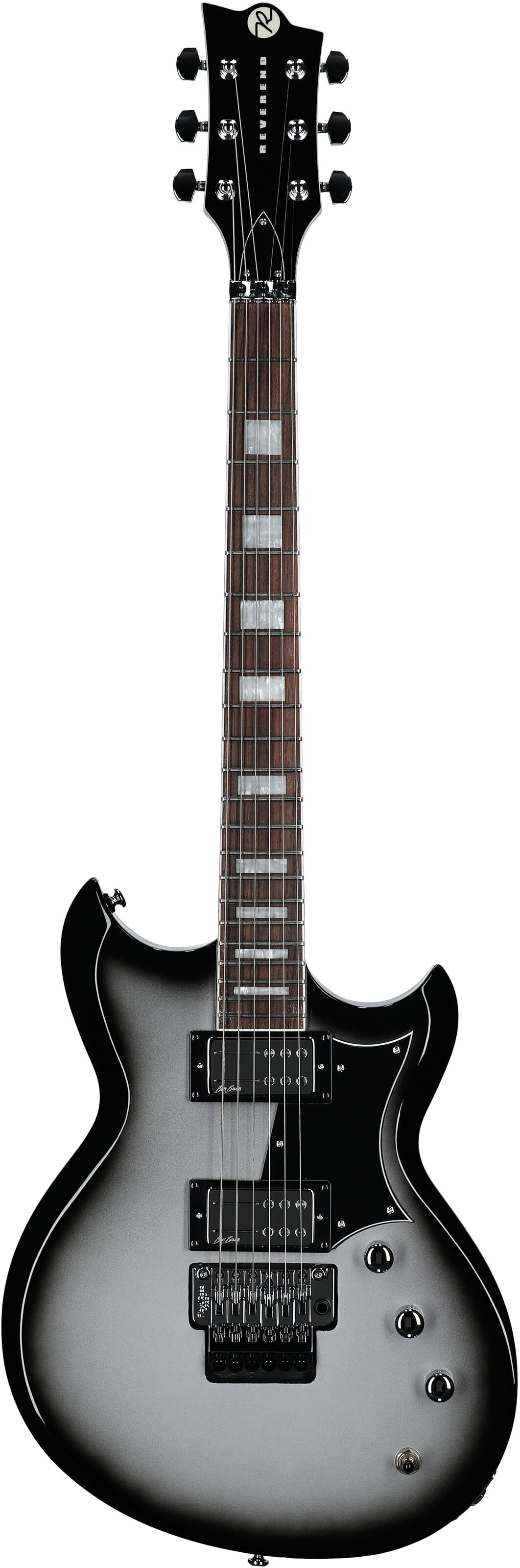Reverend Bob Balch Signature FR Electric Guitar, Silver Burst, Full Straight Front