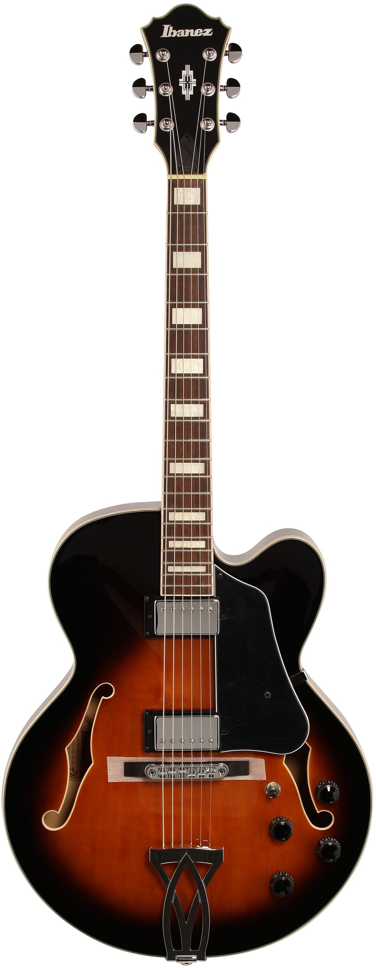 Ibanez AF75 Artcore Hollowbody Electric Guitar, Vintage Sunburst, Full Straight Front