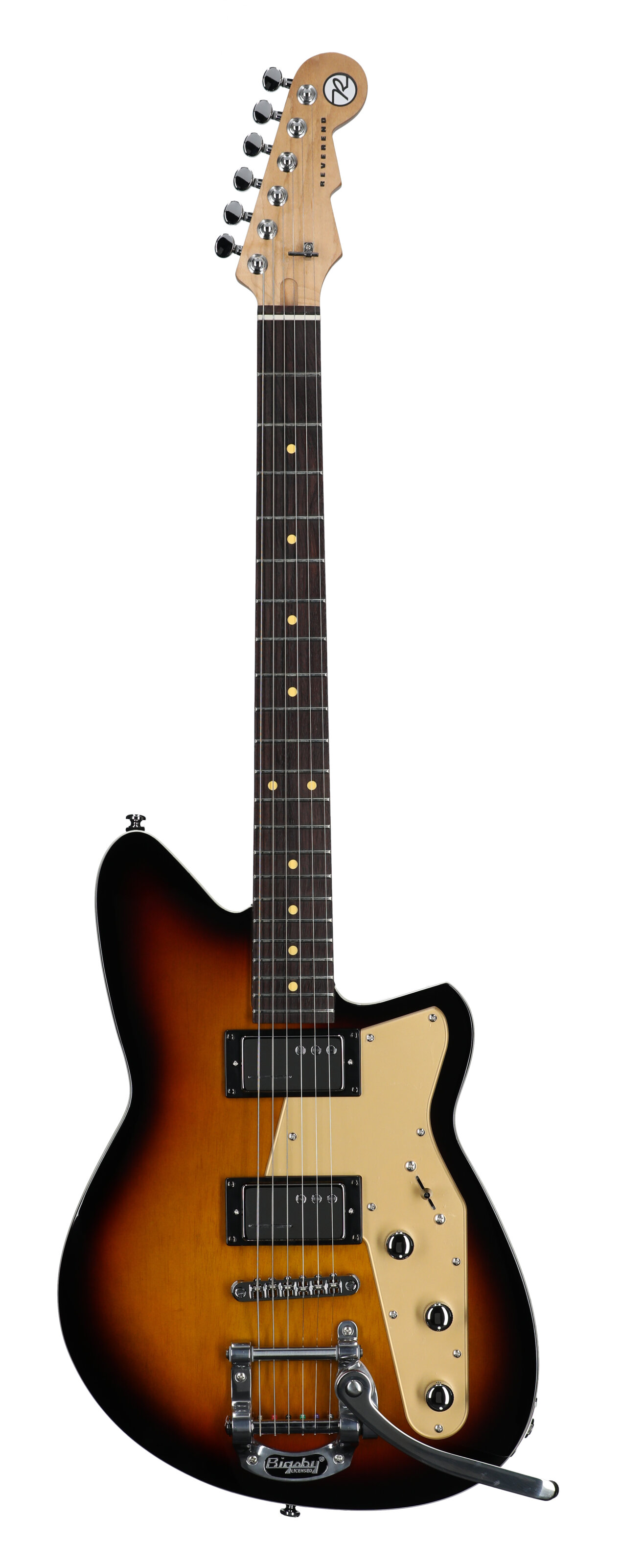 Reverend Jetstream HCB Electric Guitar, 3-Tone Burst, Full Straight Front