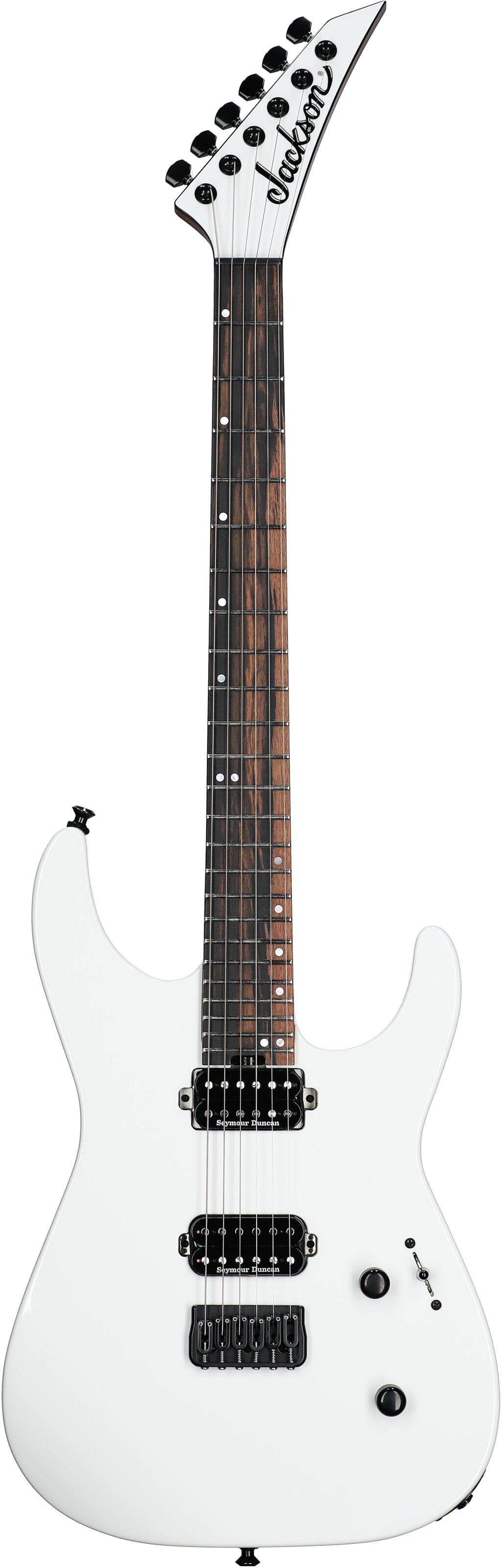 Jackson American Series Virtuoso HT Electric Guitar, (with Case), Snow White, Full Straight Front