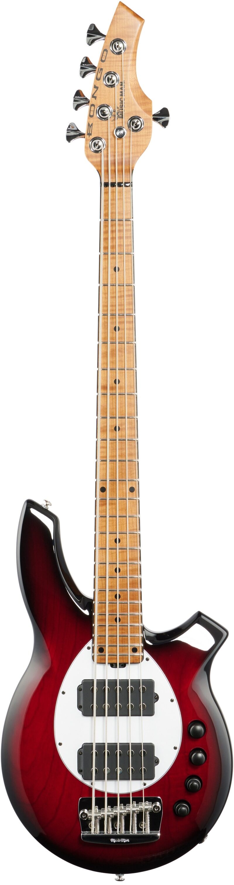 Ernie Ball Music Man BFR Bongo 5HH Electric Bass, 5-String (with Case), Full Straight Front