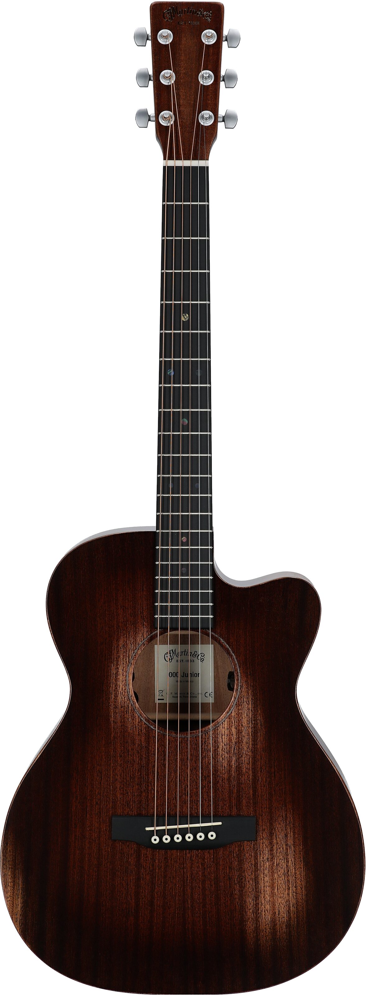 Martin 000C Jr E StreetMaster Acoustic-Electric Guitar (with Gig Bag), New, Full Straight Front