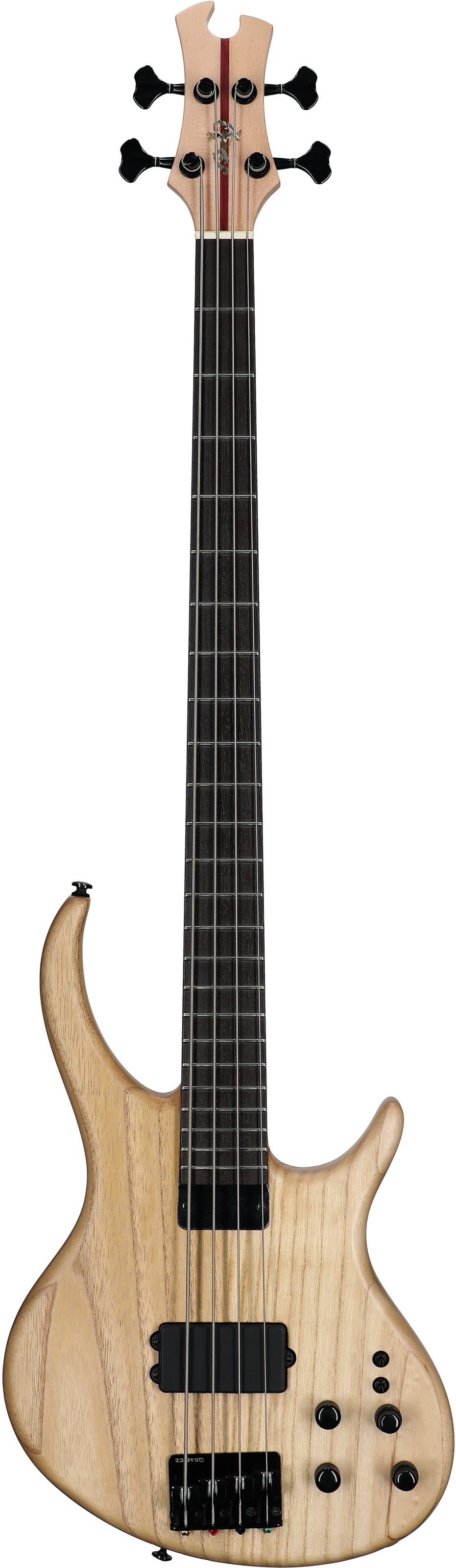 Tobias Growler IV Premium Electric Bass (with Gig Bag), Satin Natural, Full Straight Front