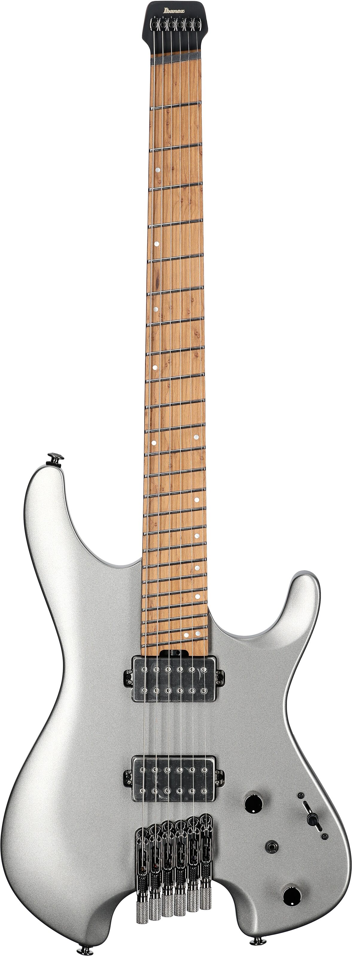Ibanez QX52 Electric Guitar (with Gig Bag), Metallic Gray Matte, Full Straight Front
