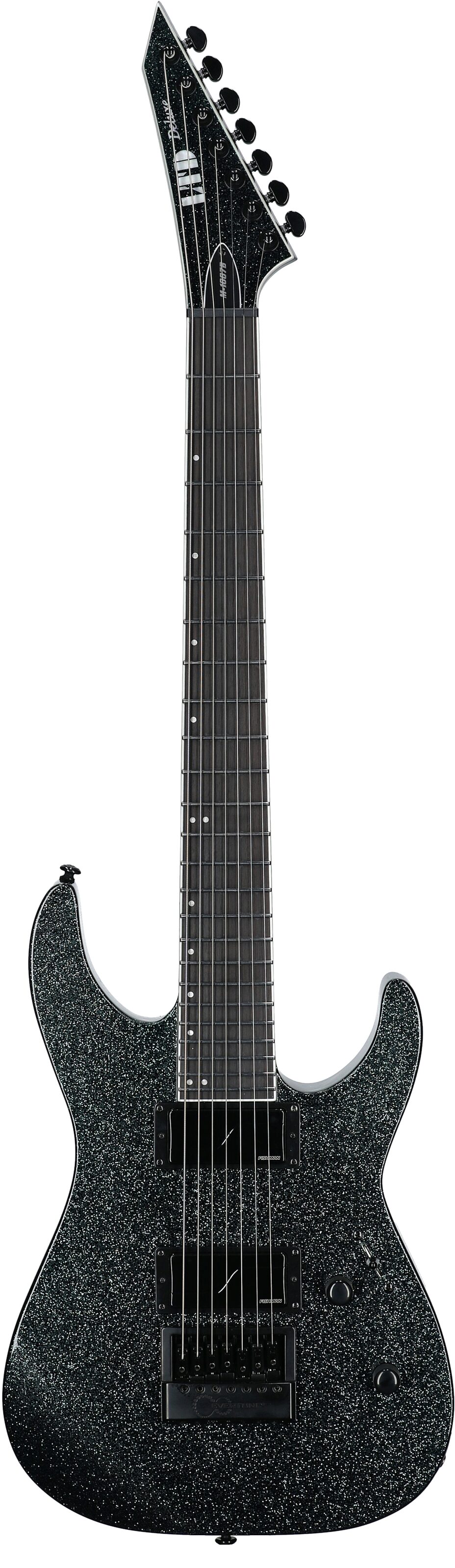 ESP LTD Deluxe M-1007 Baritone EverTune Electric Guitar, 7-String, Granite Sparkle, Full Straight Front