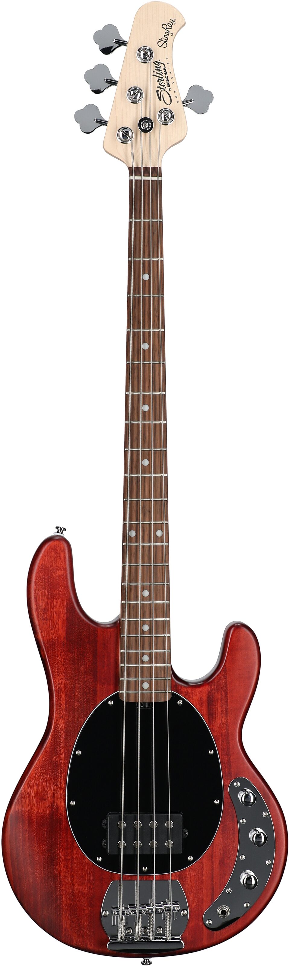 Sterling by Music Man StingRay Electric Bass, Walnut Satin, Full Straight Front