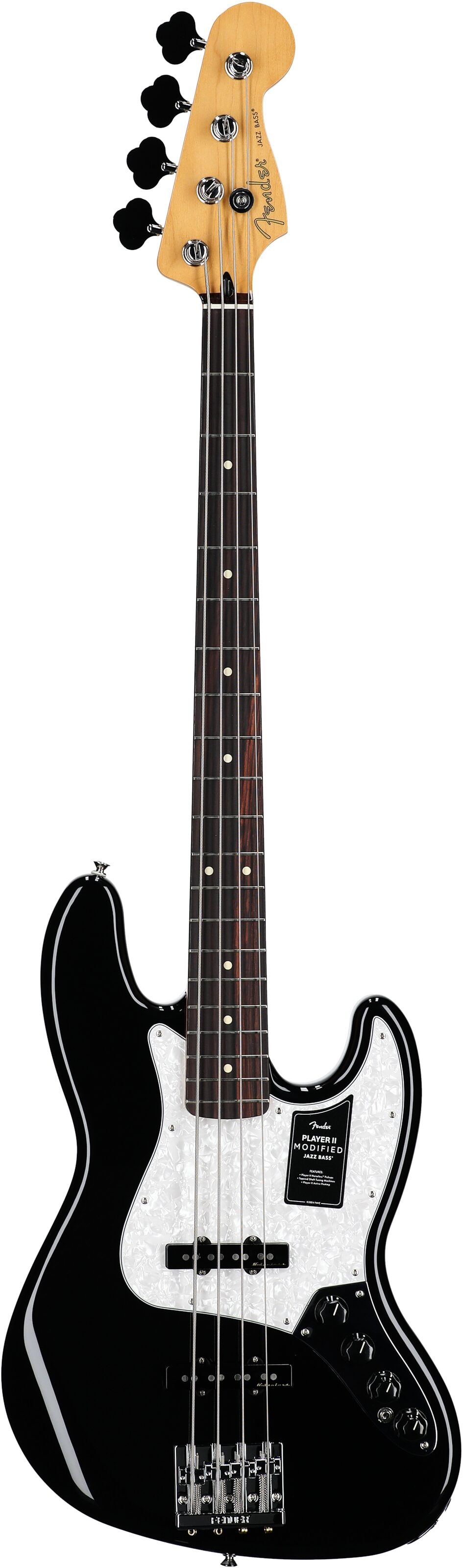 Fender Player II Modified Active Jazz Electric Bass, Rosewood Fingerboard (with Gig Bag), Dusk, Full Straight Front