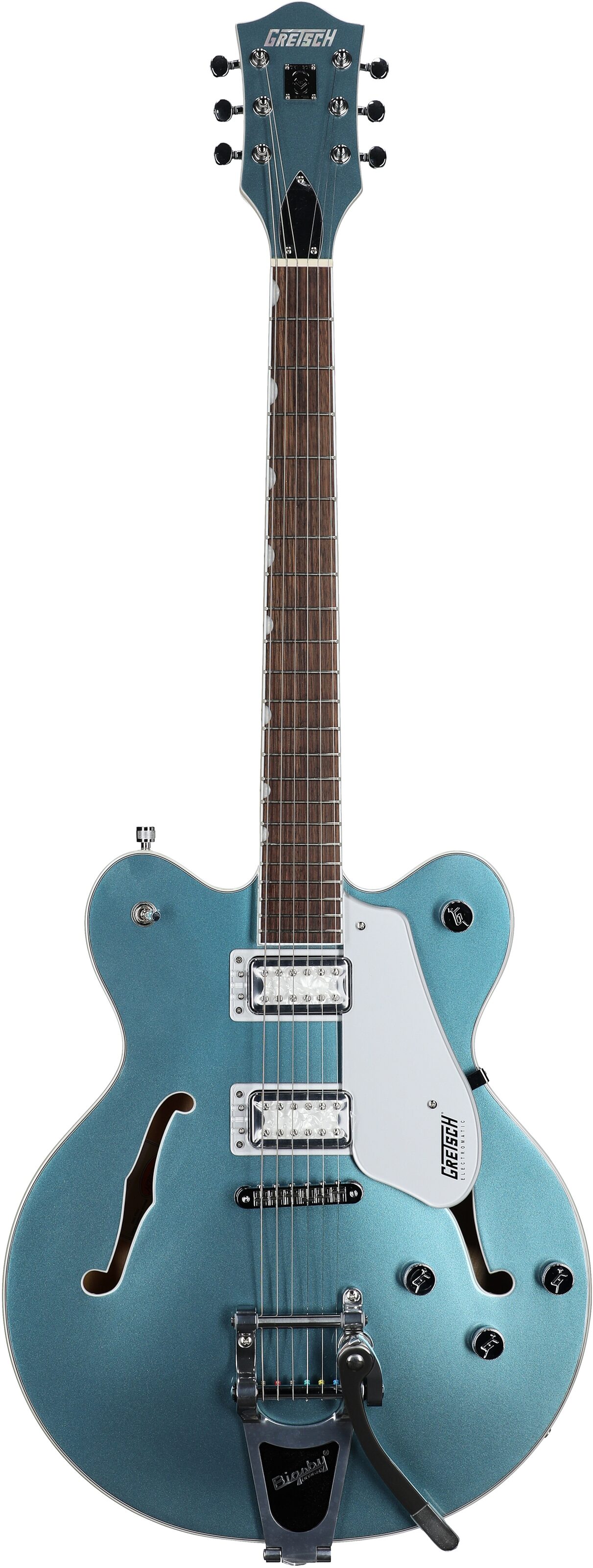 Gretsch G5622T-140 Electromatic 140th Anniversary Block Double-Cut Electric Guitar, Pearl, Full Straight Front