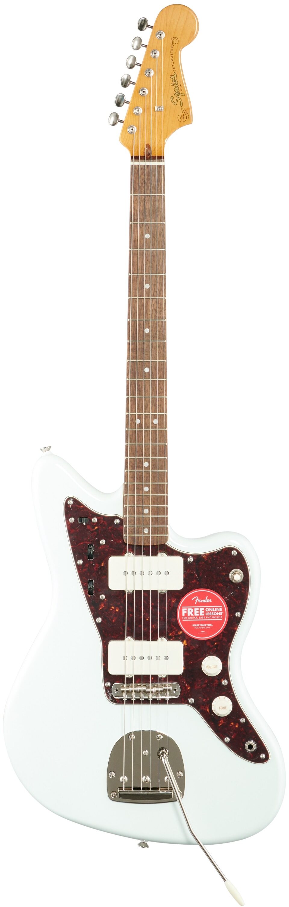 Squier Classic Vibe '60s Jazzmaster Electric Guitar, with Laurel Fingerboard, Sonic Blue, Full Straight Front