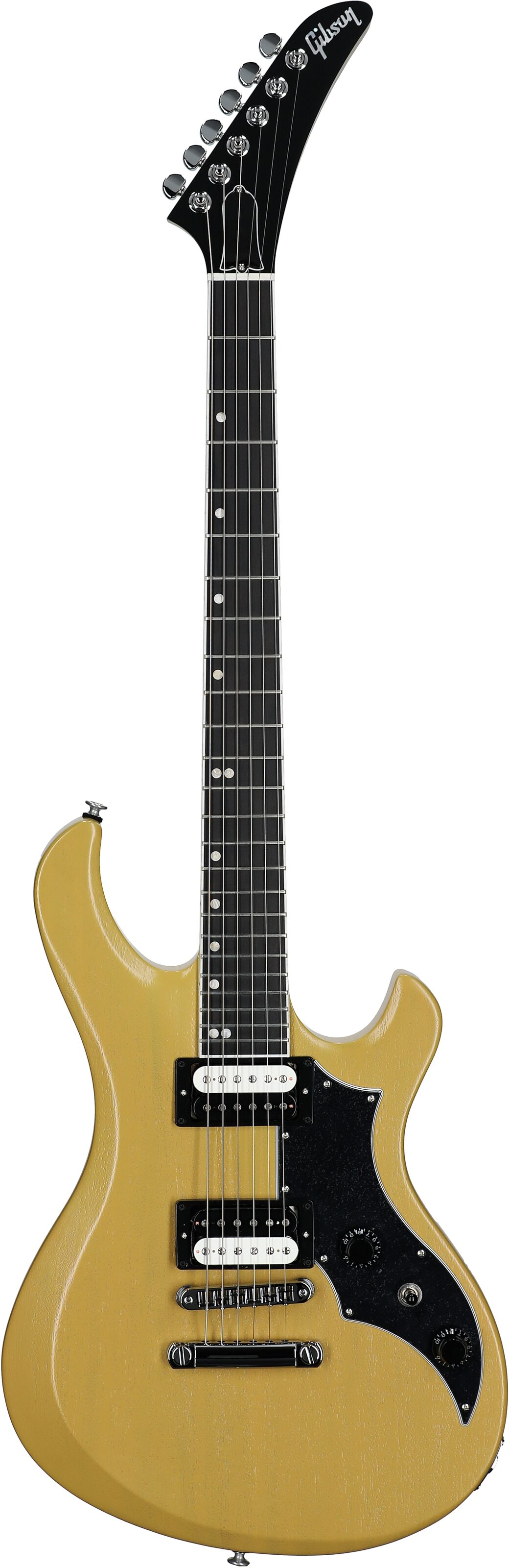 Gibson Victory Electric Guitar (with Case), TV Yellow Satin, Full Straight Front