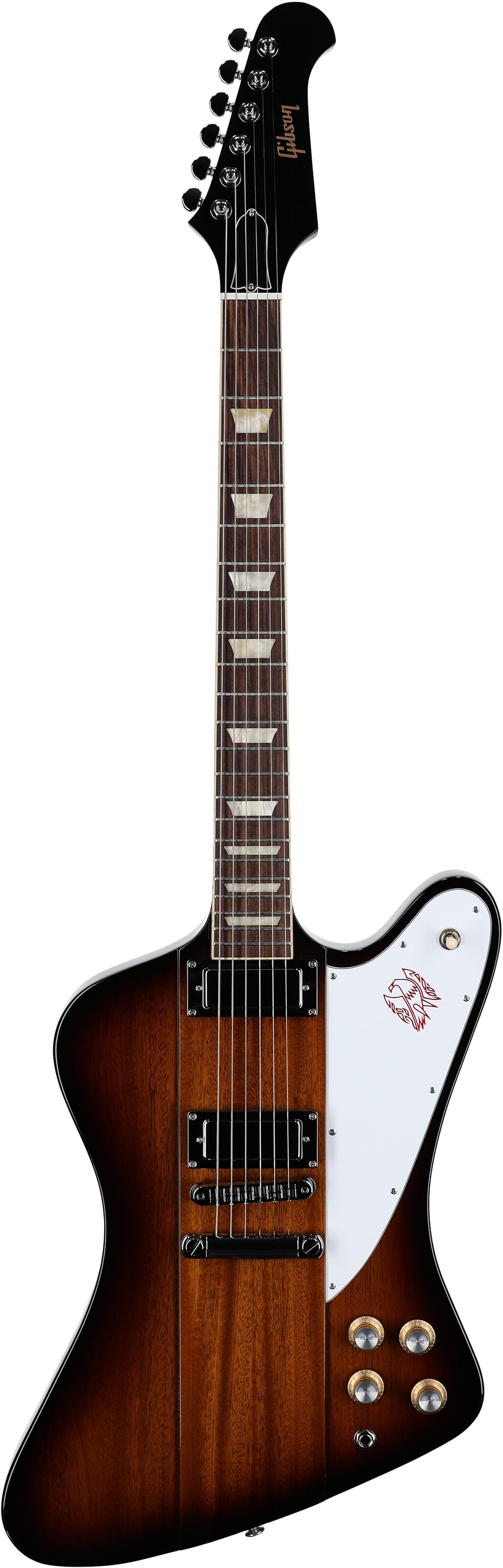 Gibson Firebird Platypus Electric Guitar (with Case), Tobacco Sunburst, Full Straight Front
