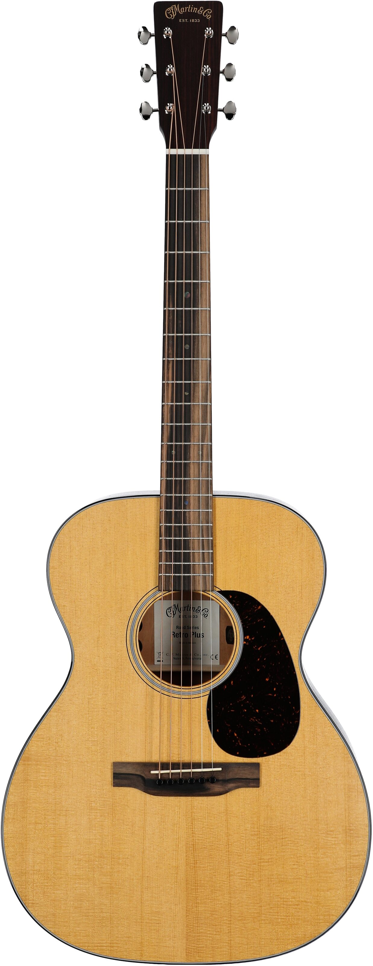 Martin 000E Retro Plus Mahogany Acoustic-Electric Guitar, New, Full Straight Front