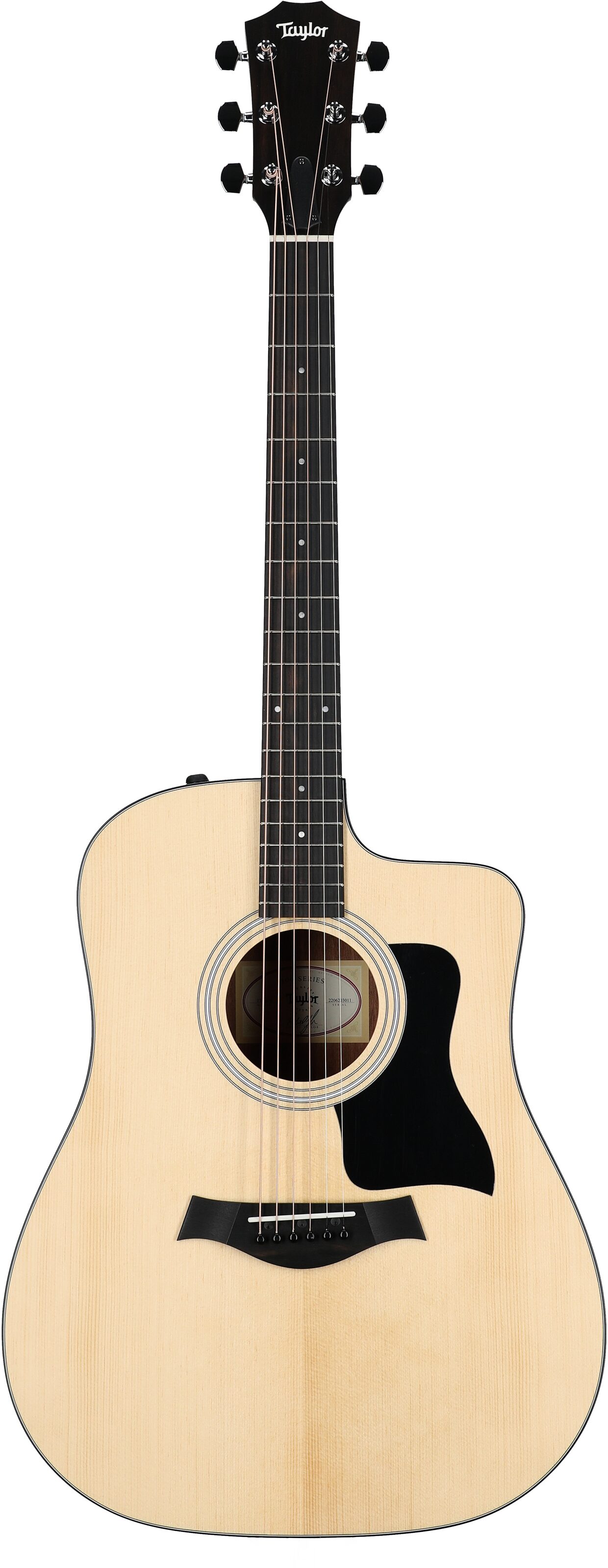 Taylor 110ce-S Dreadnought Acoustic Electric Guitar (with Gig Bag), New, Full Straight Front