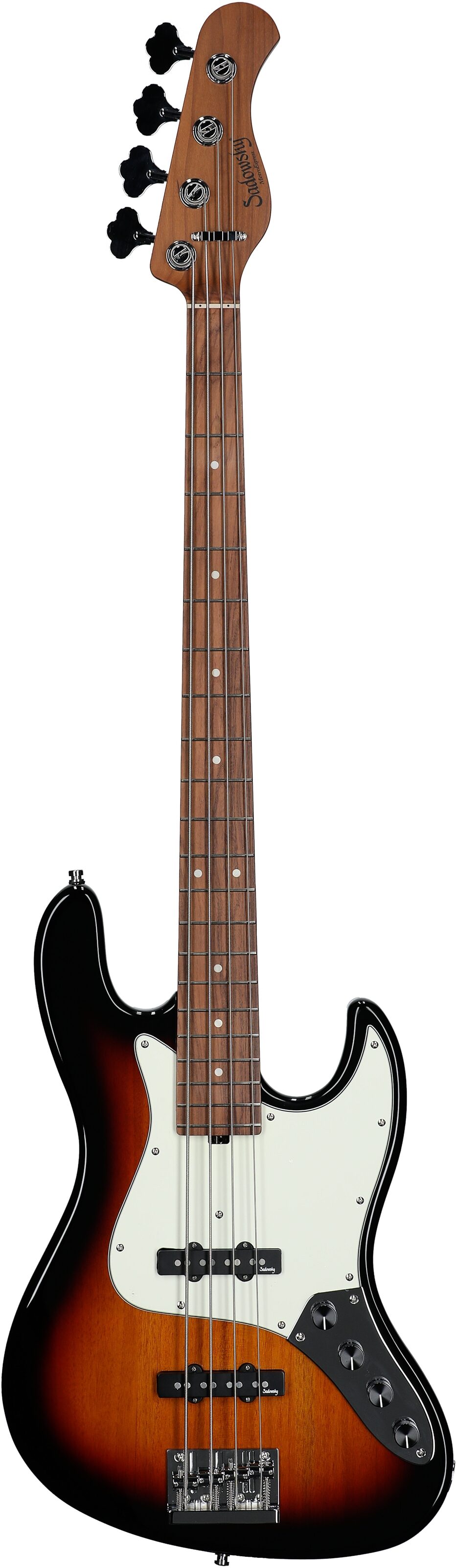 Sadowsky MetroExpress 21-Fret Vintage J/J Electric Bass, with Morado Fingerboard (with Gig Bag), Sunburst, Full Straight Front