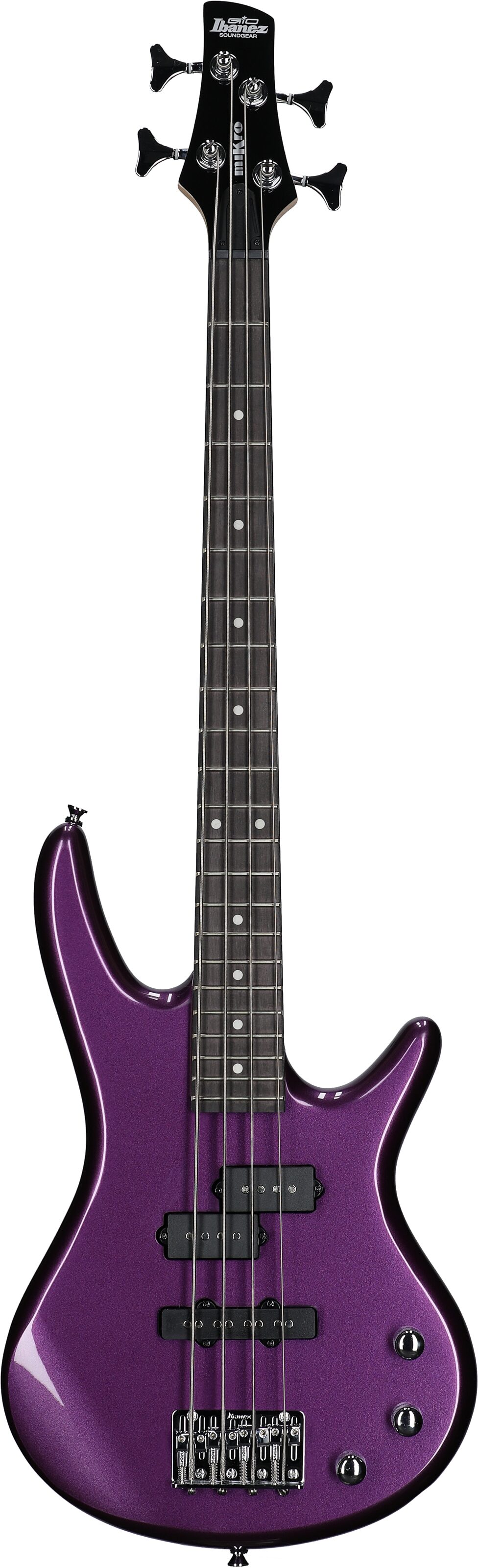 Ibanez GSRM20 Mikro Electric Bass, Metallic Purple, Full Straight Front