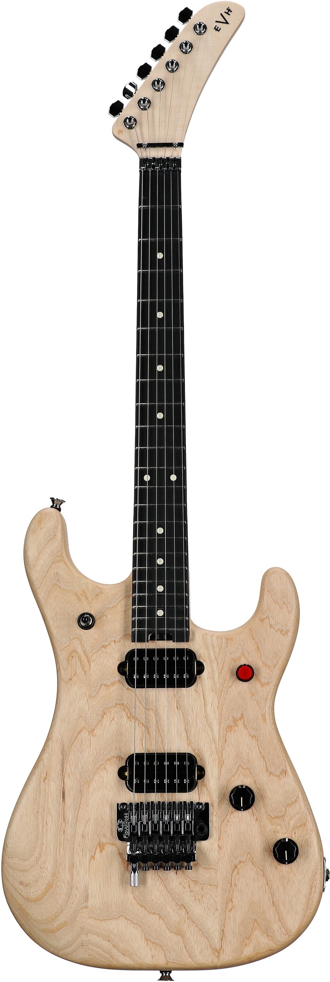 EVH Eddie Van Halen Limited Edition 5150 Deluxe Ash Electric Guitar, Natural, Full Straight Front