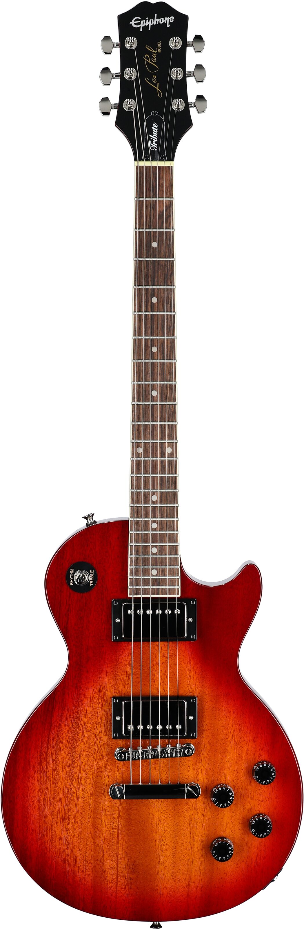 Epiphone Les Paul Tribute Electric Guitar, Heritage Cherry Sunburst, Full Straight Front