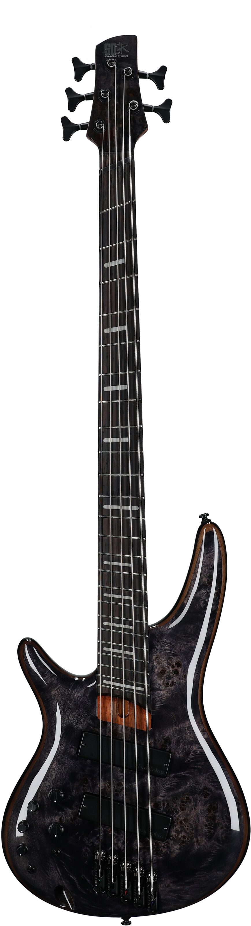 Ibanez SRMS805L Multi-scale Electric Bass, 5-String (Left-Handed), Deep Twilight, Full Straight Front