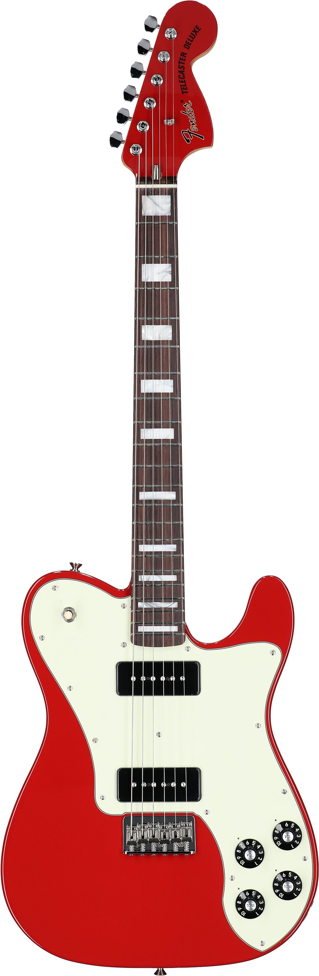 Fender Chris Shiflett Cleaver Telecaster Deluxe Electric Guitar (with Case), Dakota Red, Open Box (Very Good), Full Straight Front