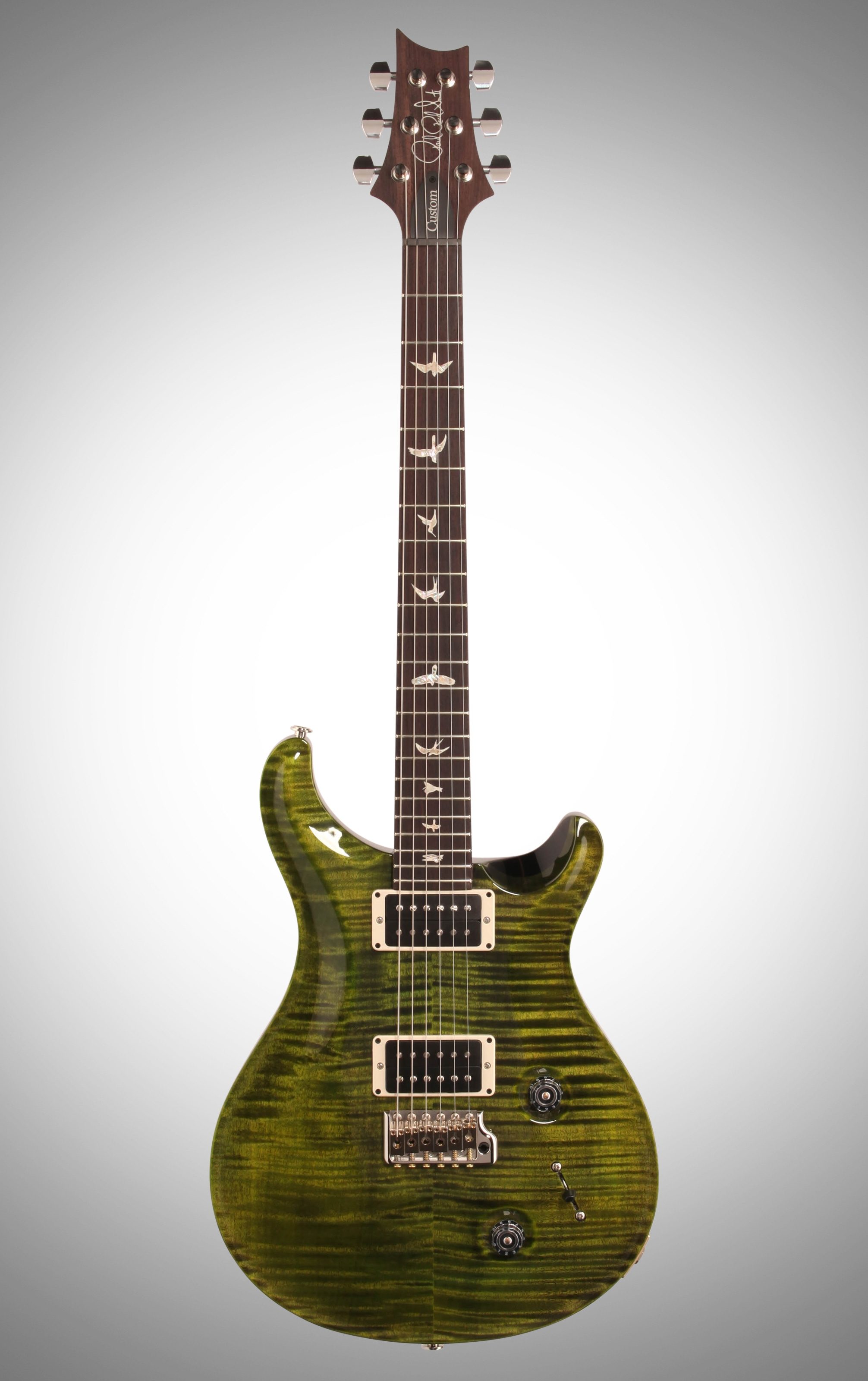 PRS Paul Reed Smith Custom 22 Custom Color Emerald Wrap (with Case), Full Straight Front