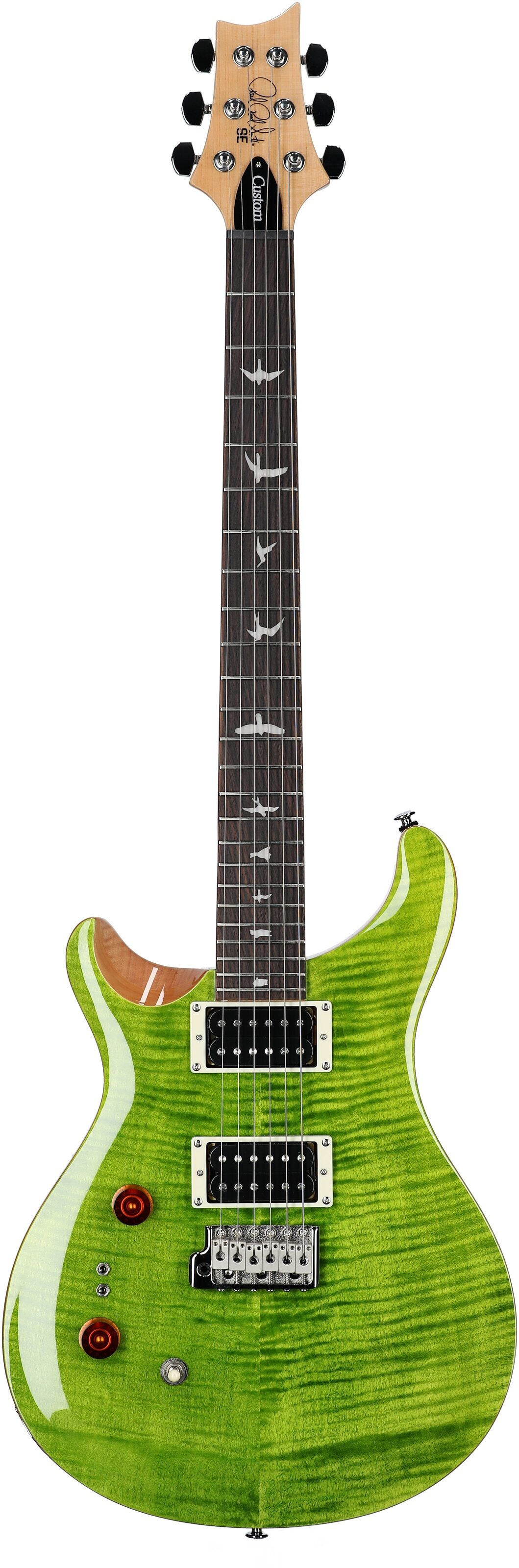 PRS Paul Reed Smith SE Custom 24-08 Electric Guitar, Left-Handed, Eriza Verde, Full Straight Front