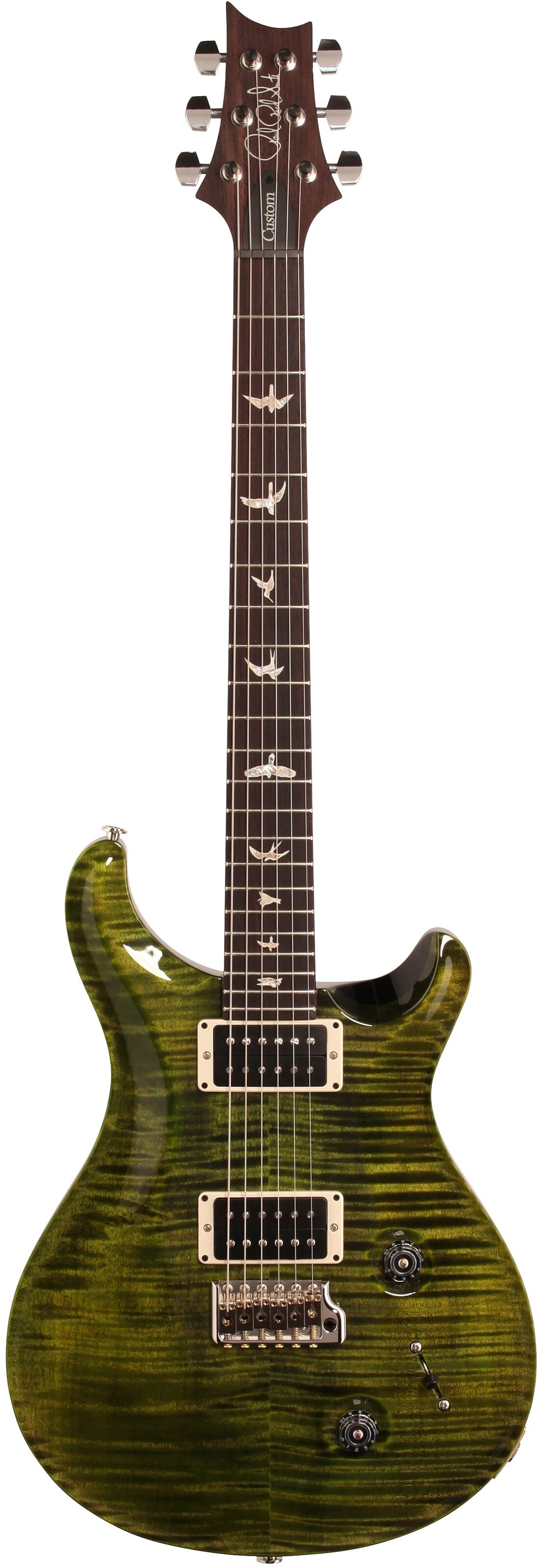 PRS Paul Reed Smith Custom 22 Custom Color Emerald Wrap (with Case), Full Straight Front