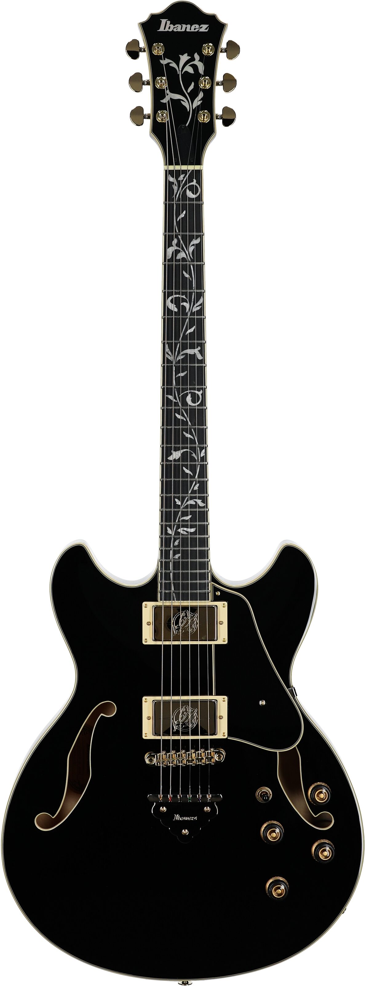 Ibanez AS93SP Artcore Expressionist Electric Guitar, Black, Full Straight Front