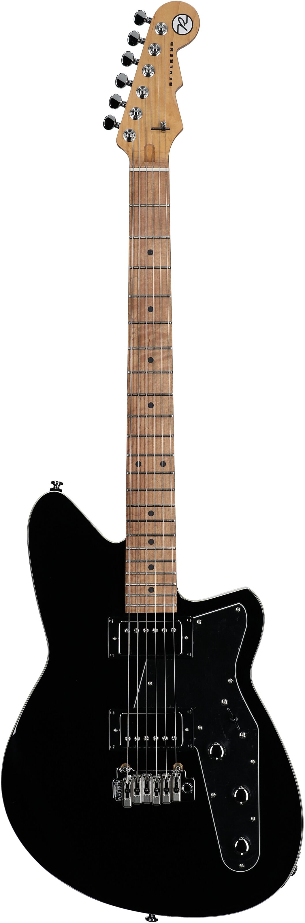 Reverend Jetstream HB Electric Guitar, Midnight Black, Open Box (Very Good), Full Straight Front