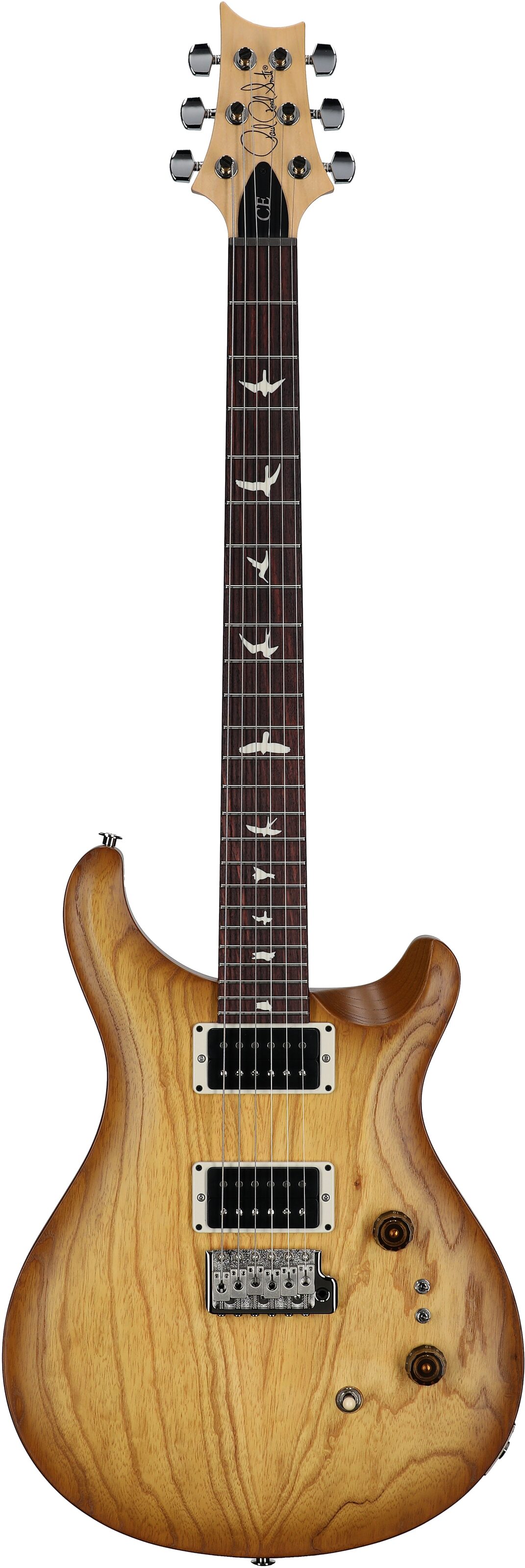 PRS Paul Reed Smith CE 24-08 Swamp Ash Electric Guitar (with Gig Bag), Satin Vintage Natural, Full Straight Front