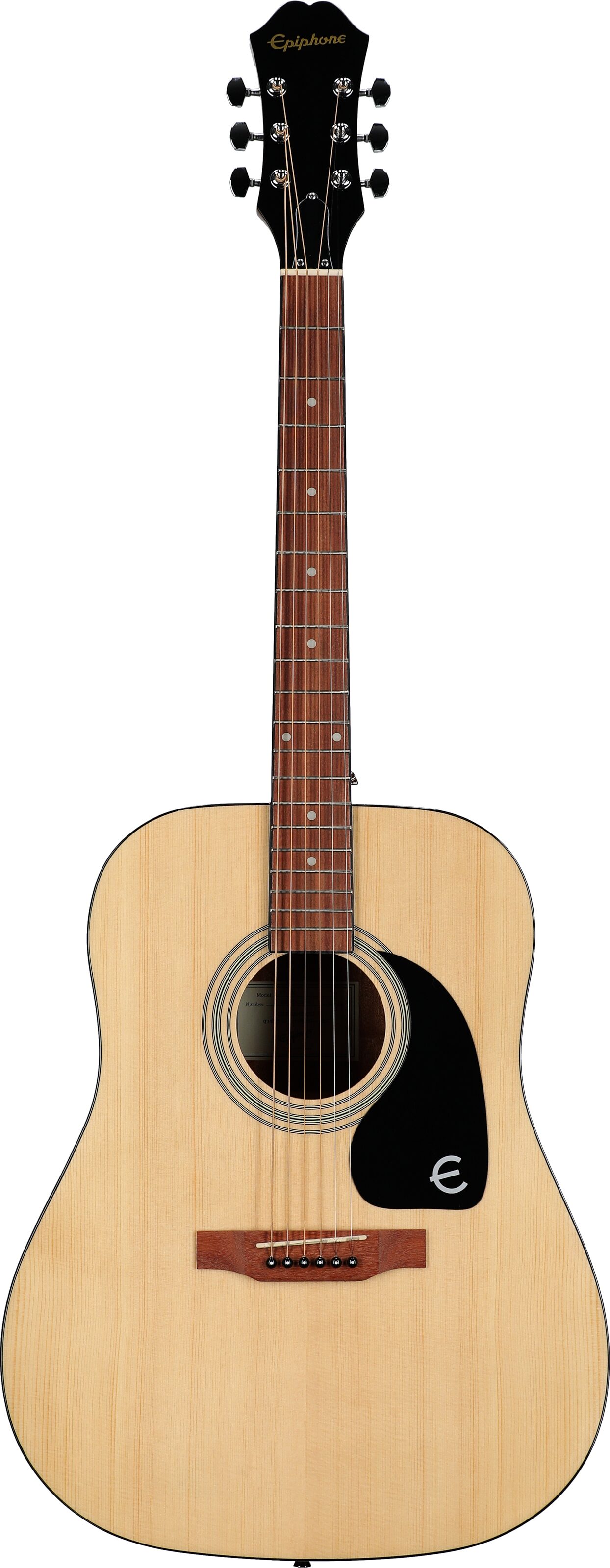 Epiphone Songmaker FT-100 Acoustic Guitar, Natural, Full Straight Front