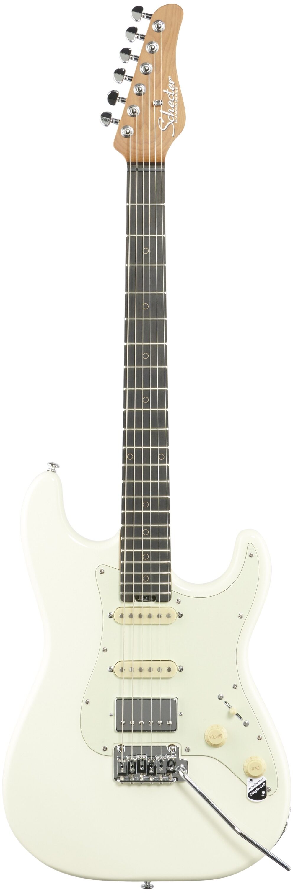 Schecter Nick Johnston Traditional HSS Electric Guitar, Ebony Fingerboard, Atomic Snow, Full Straight Front