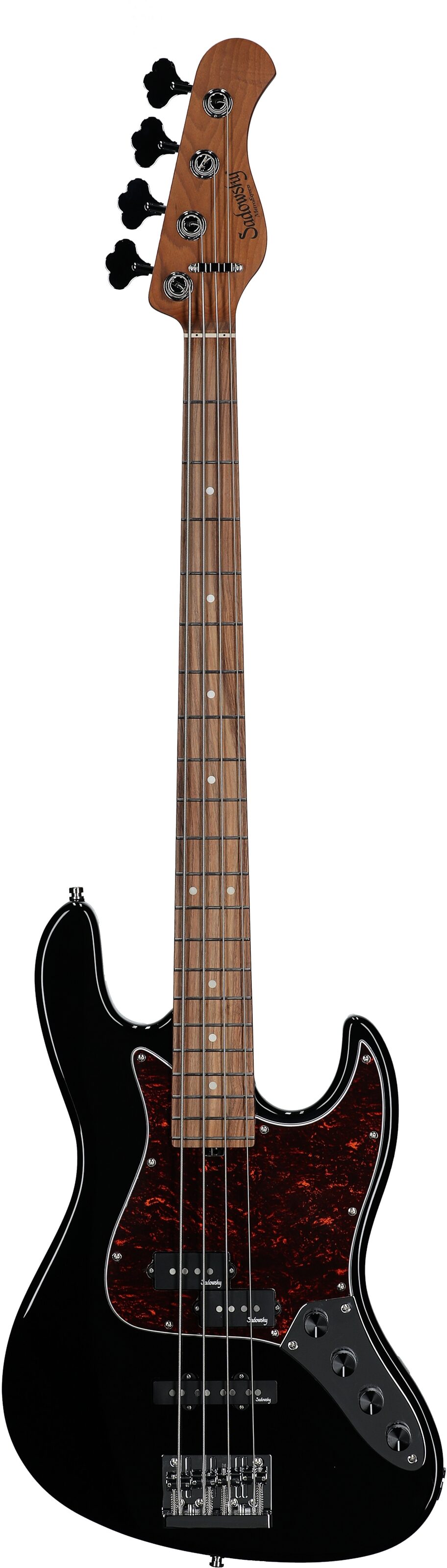 Sadowsky MetroExpress 21-Fret P/J Electric Bass, Morado Fingerboard (with Gig Bag), Black, Full Straight Front