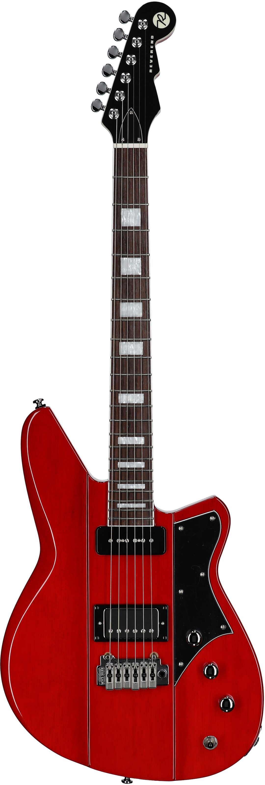 Reverend Warhawk DAW Electric Guitar, Transparent Cherry, Full Straight Front