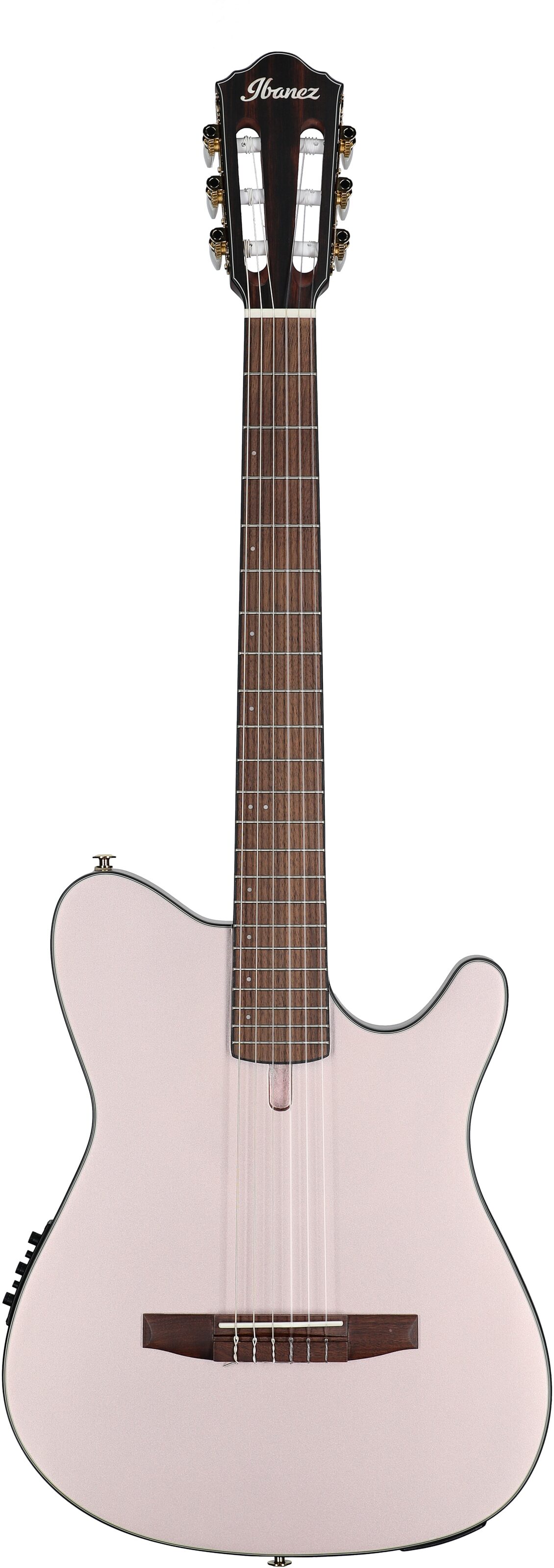 Ibanez FRH10N Classical Acoustic-Electric Guitar, Rose Gold Metallic, Full Straight Front