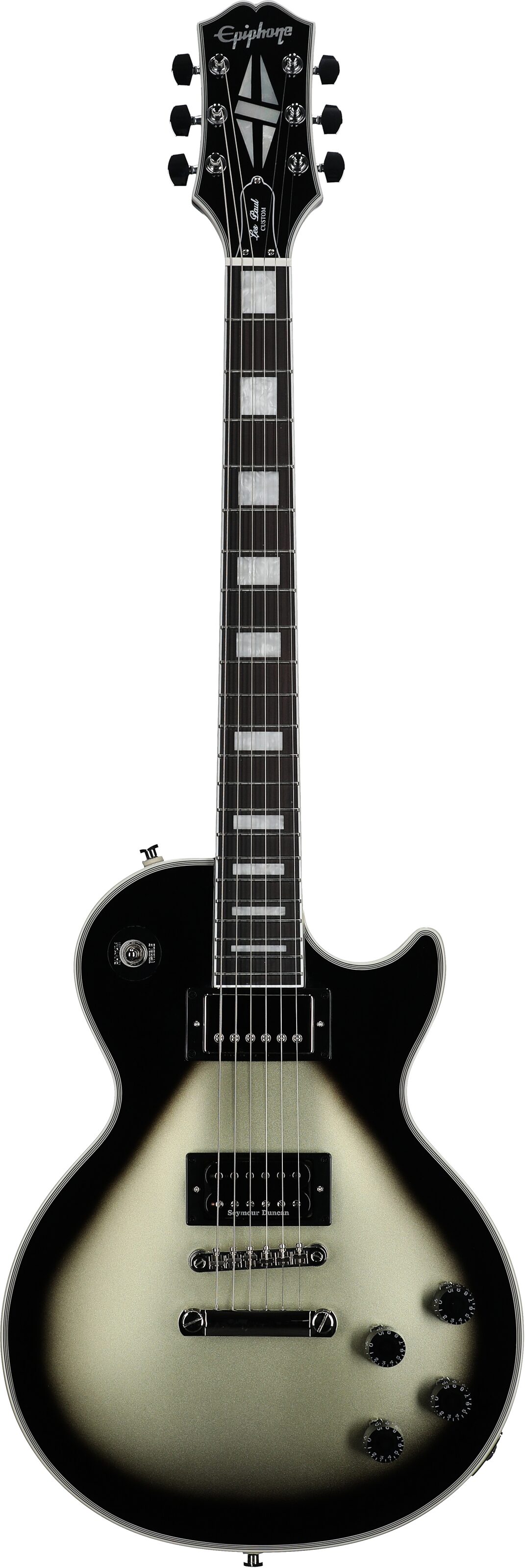 Epiphone Adam Jones Les Paul Custom Electric Guitar (with Case), "Self-Portrait as Not Dead Yet" by Julie Heffernan, Full Straight Front
