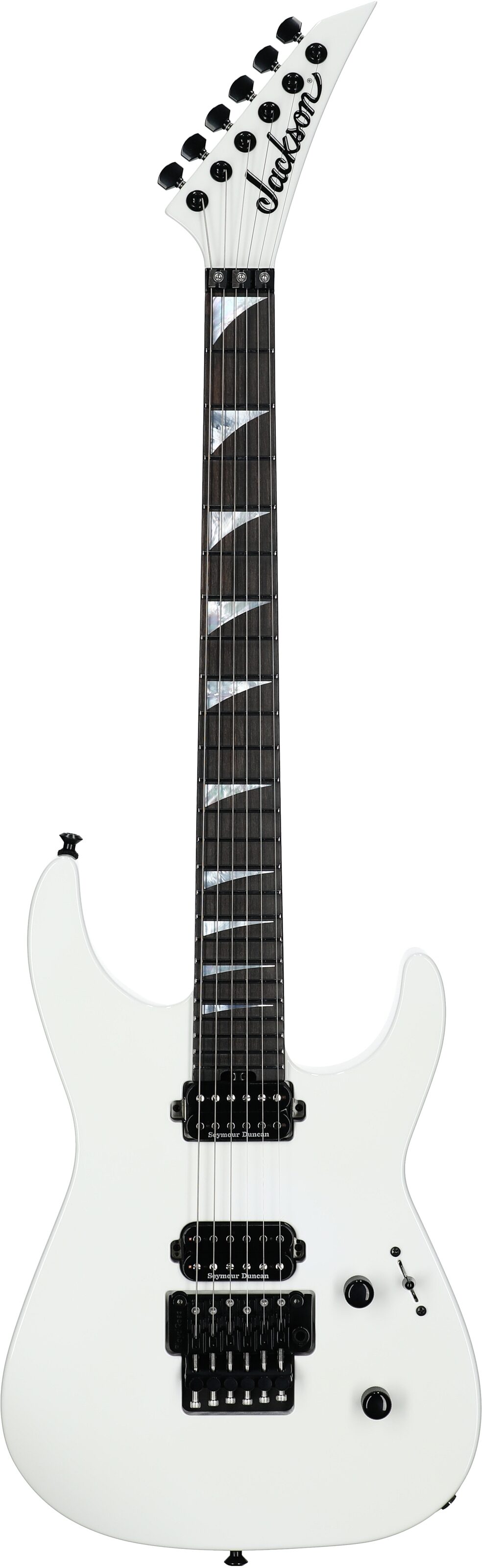 Jackson American Soloist SL2 DX Electric Guitar (with Case), Snow White, Full Straight Front