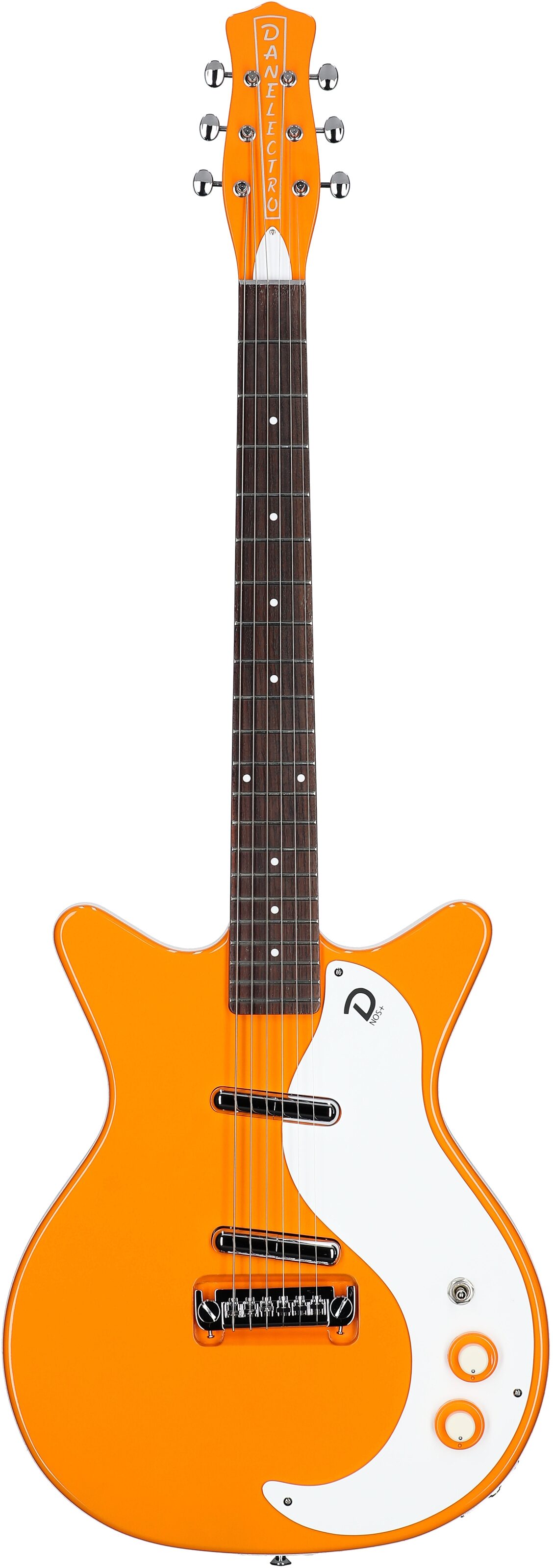 Danelectro '59 MOD NOS Electric Guitar, Orangeadelic, Full Straight Front